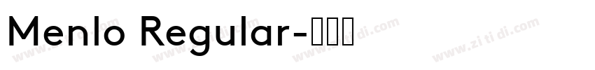 Menlo Regular字体转换